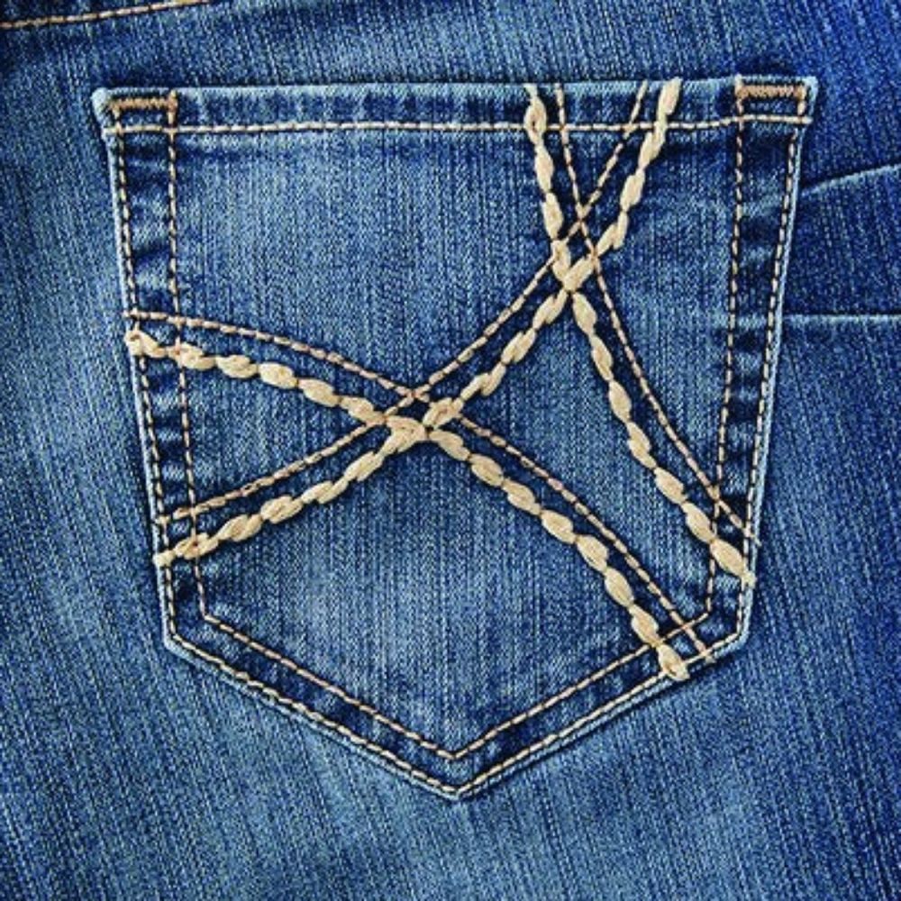 Ariat Women's R.E.A.L. Mid Rise Stretch Remi Boot Cut Jeans Stevie 26WR Regular
